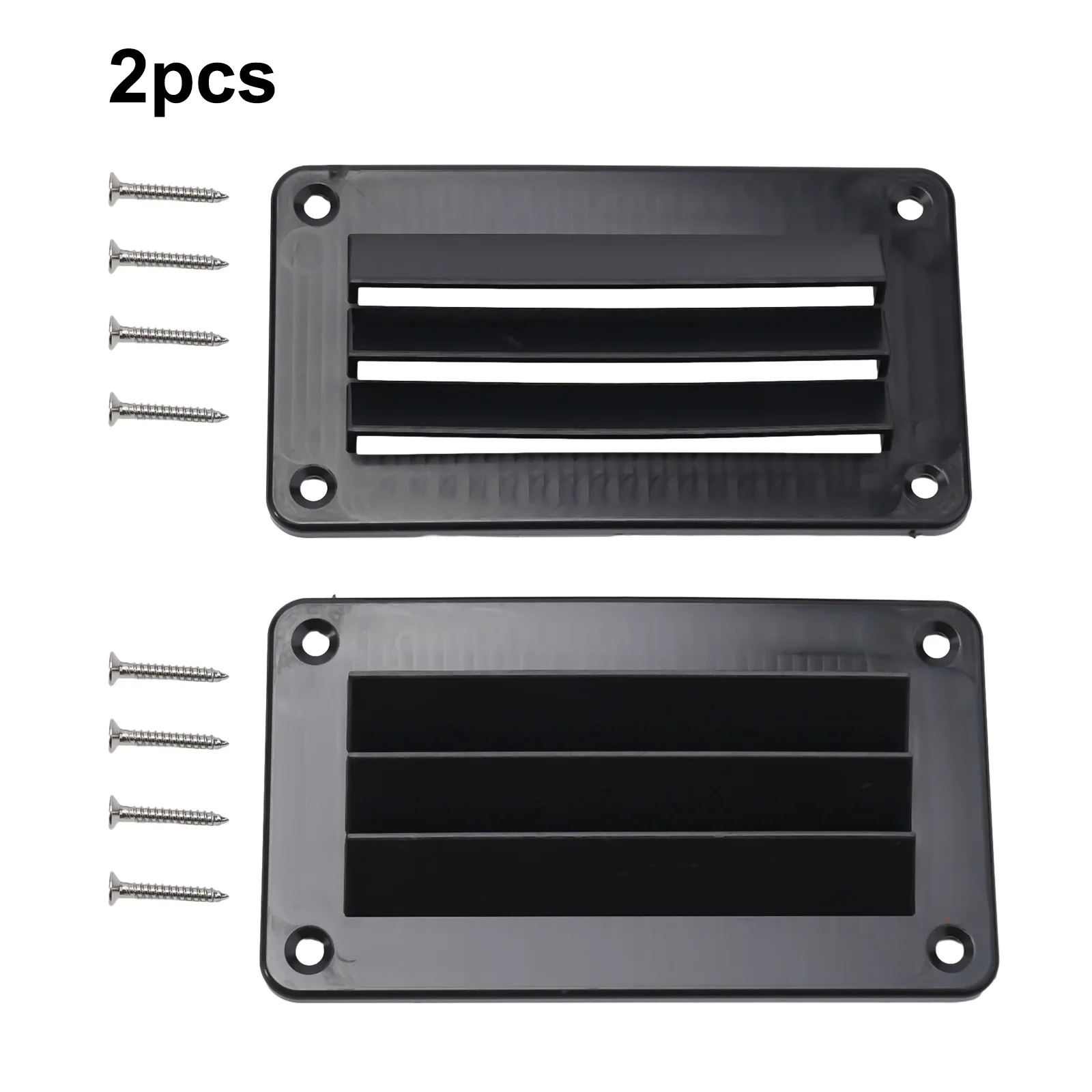 

2pcs Lightweight RV Air Vent Louvers for Enhanced Ventilation in Various Applications Screws for Easy Replacement