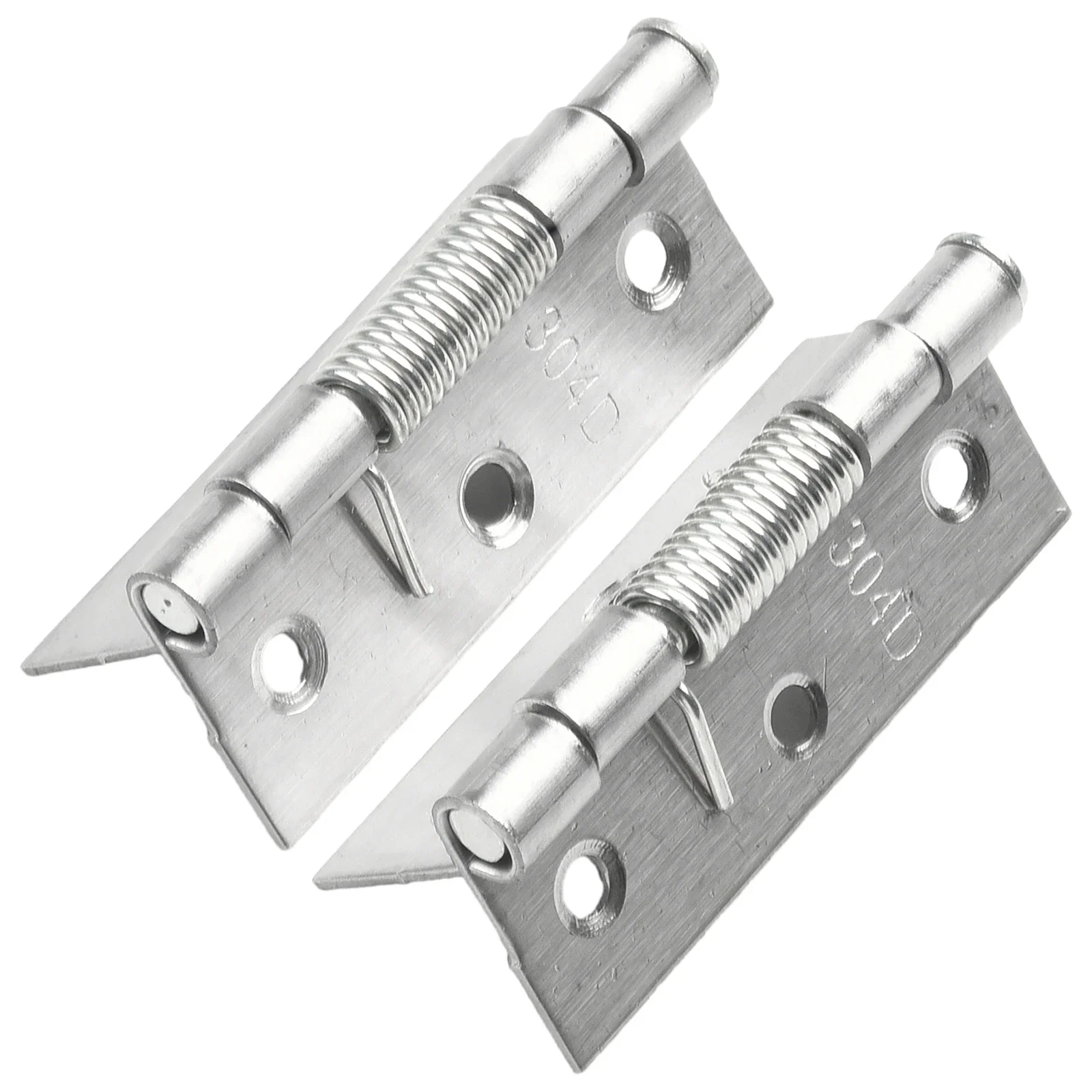 Stainless Steel Spring Door Hinges Pair For Internal Door Hardware Self Closing and Non Adjustable Design Assuring Long term Use