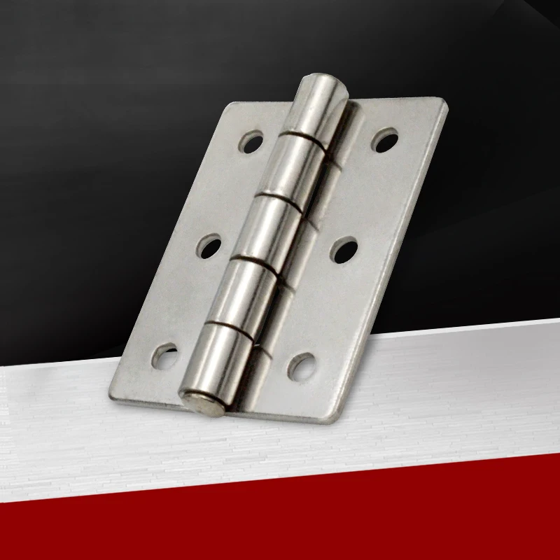 

304 Stainless Steel Hinge Heavy Machinery Hinge Right-Angled Metal Folding Hinge Accessories Door Open Leaf Load-Bearing High