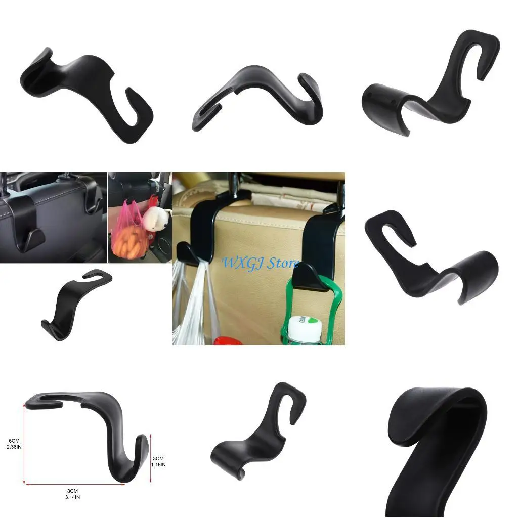 

37JE Universal Car SUV Back for Seat Headrest Hanger Storage Hooks For Groceries Bag