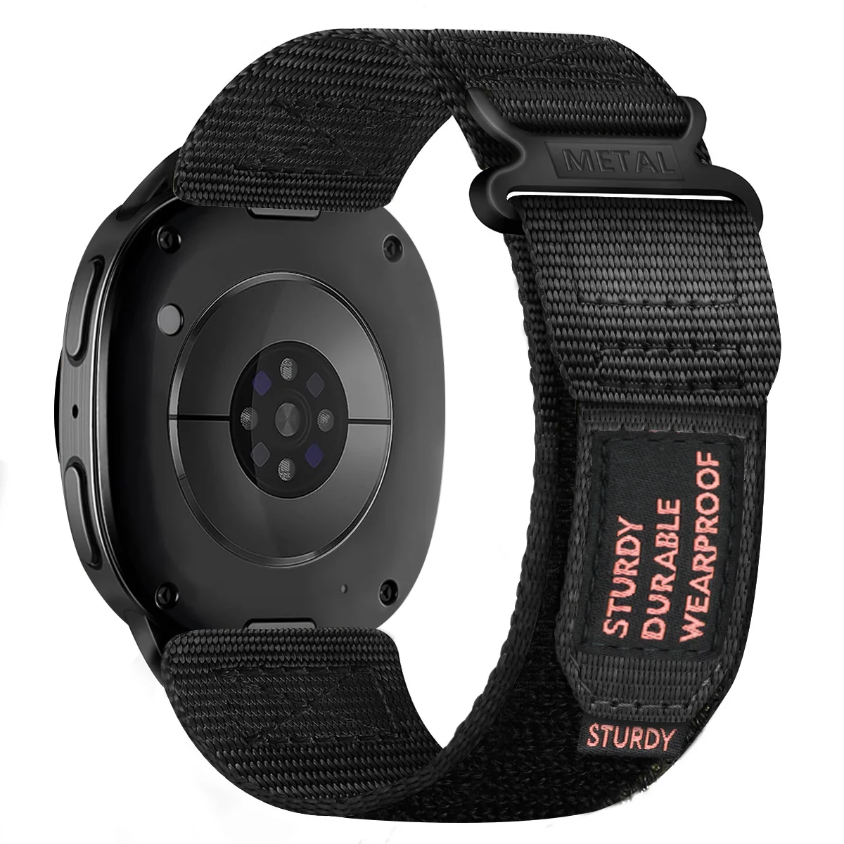 Kompatibel mit Samsung Galaxy Watch 8 Classic 46 mm/Galaxy Watch 8 40 mm 44 mm, Nylon-Webschlaufe, Sportarmband, Ersatzarmband