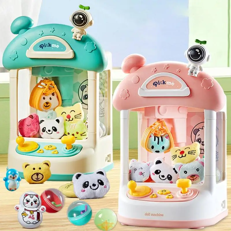 Claw Machine Toys For Kids Automatic Mini Doll Machines Children Coin Operated Play Arcade Game Interactive Toys Birthday Gifts