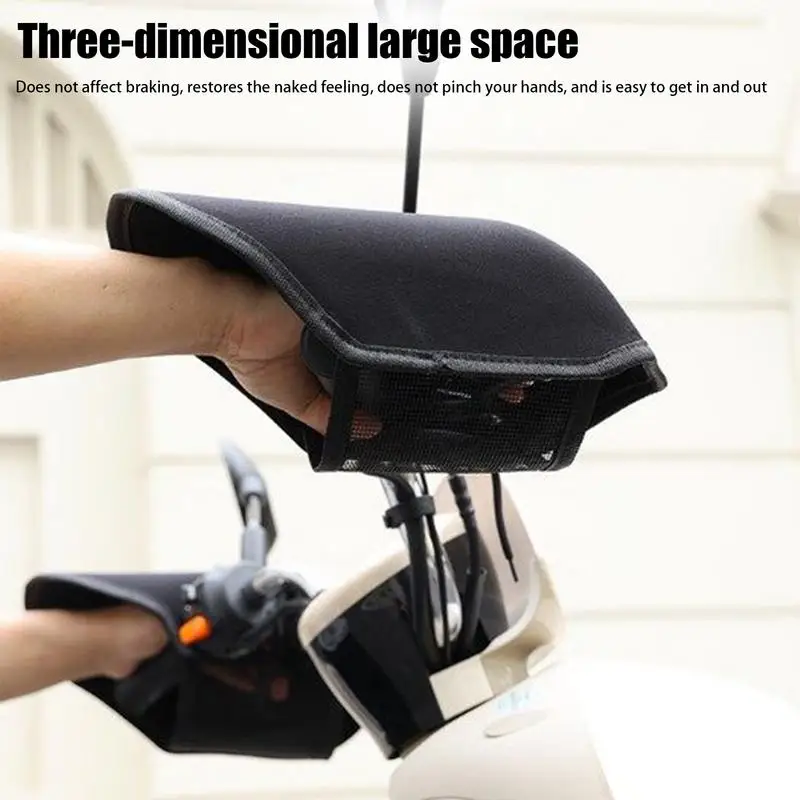 

Handlebar Muffs Motorcycle Handlebar Mittens Hand Covers Windproof Hand Covers Waterproof Grip Accessories For Riding Tricycles