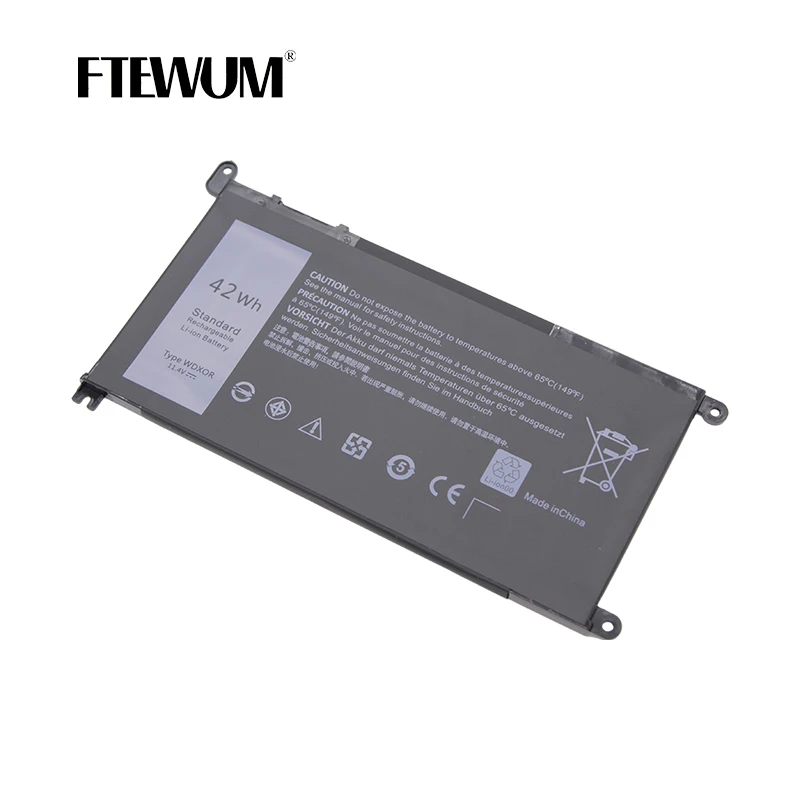 42Wh WDXOR 11.4V 4 Cells Laptop Battery For Dell Inspiron 15 7560 5538 5567 5568 13 5000 7368 14 7460 T2JX4 3CRH3 P61F Battery