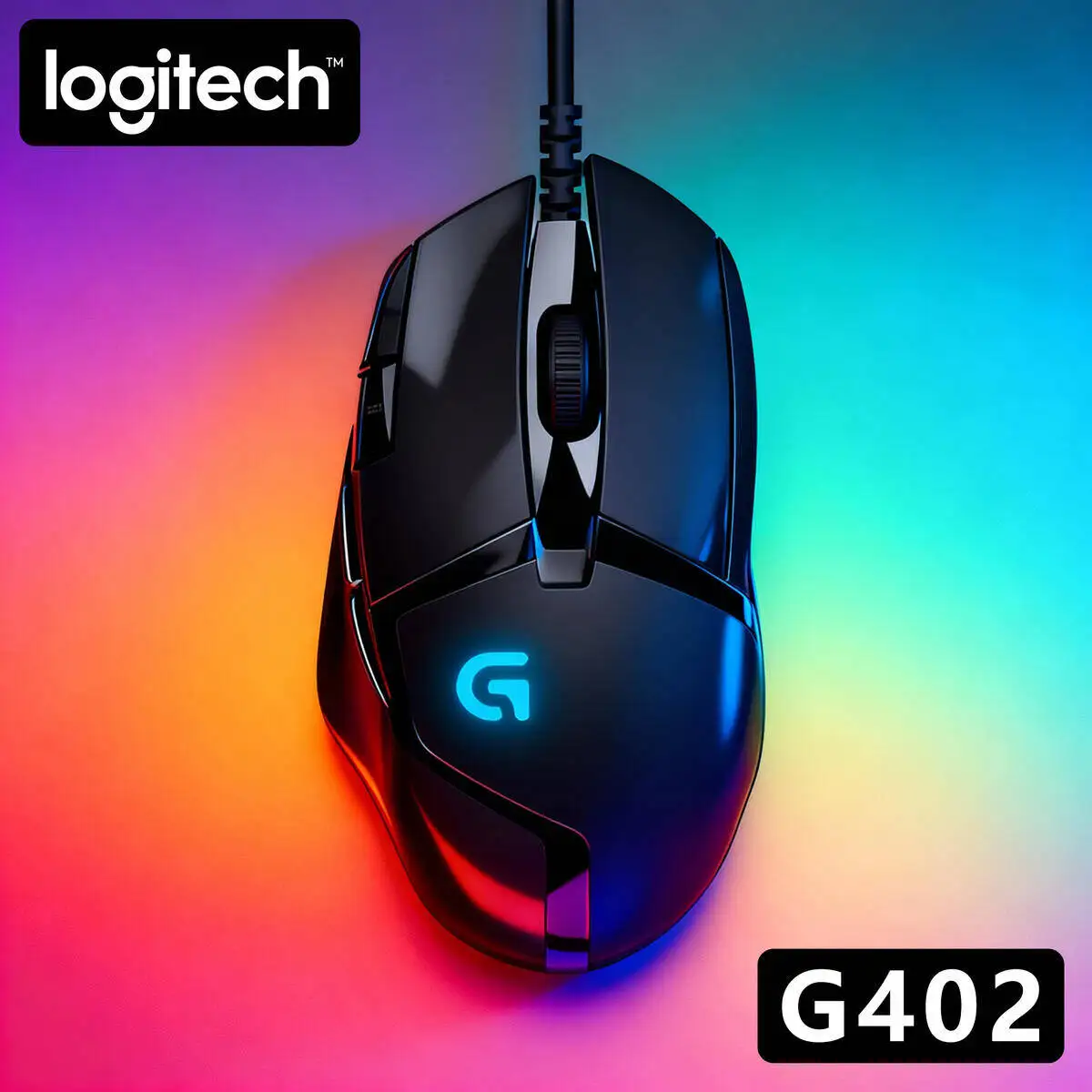 

Профессиональная игровая мышь Logitech G402 с сенсором Delta Zero, 8 кнопками, 500 IPS, 4000 DPI, отклик 1 мс, противоскользящий дизайн