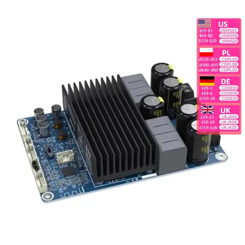 Nvarcher TPA3255 Bluetooth 5.0 HIFI Stereo Audio power amplifier board 300W*2 dual-channel Power Amplifier Board