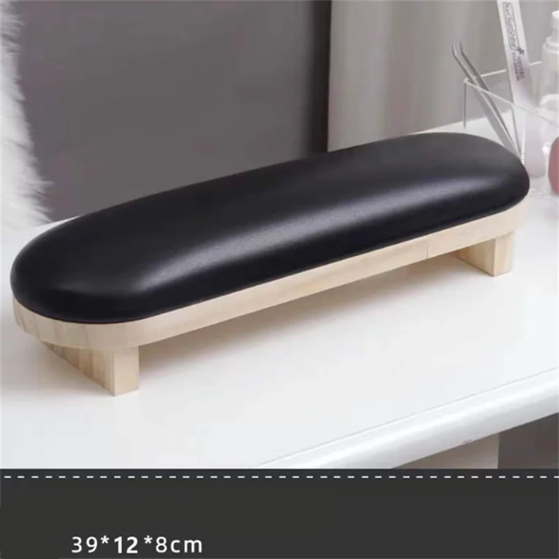 

1PC Black PU Leather Nail Art Stand Hand Rest Pillow Cushion Holder for Manicure Table Quality Nail Salon Accessory