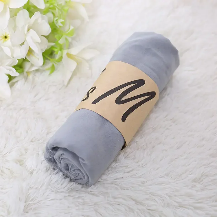 الموضة الكورية وشاح المرأة الفاخرة الربيع الشتاء بلون الحجاب للمرأة شالات يلتف الباشمينا باندانا الأوشحة هدية الزفاف #4