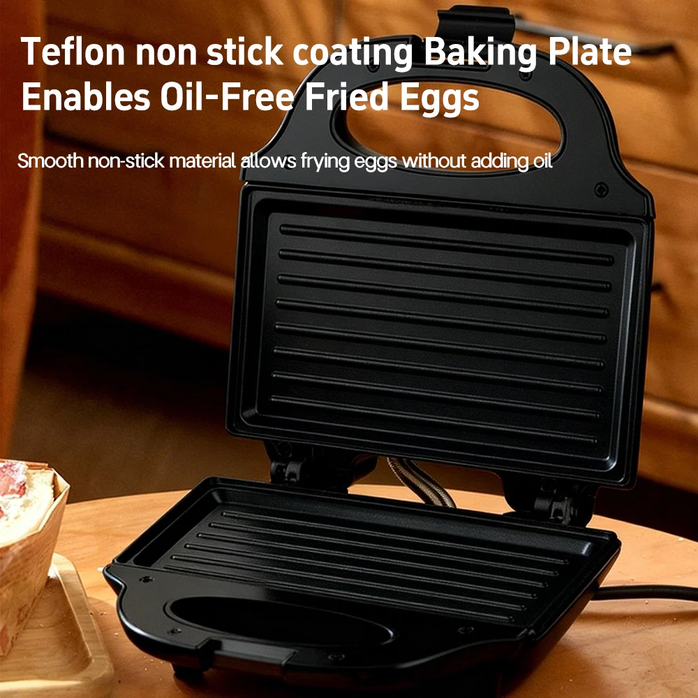 Electric Non-Stick Sandwich Waffle Maker Multifunction Kitchen Appliance Breakfast Cooking Machine Iron Pan