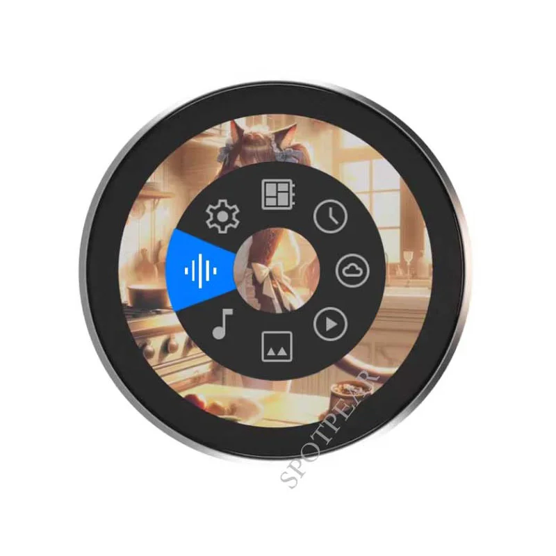 DeepsSeek AI Voice Chat EPS32 S3 1.8 inch Round LCD Display Touch LVGL WIFI AIDA64 /Wireless Power /MP3 /For Arduino