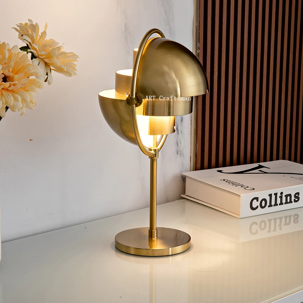 

Classic Modern Gubi Desk Lamps for Living Room Home Decor Designer Black Gold Metal Table lamp for Bedroom