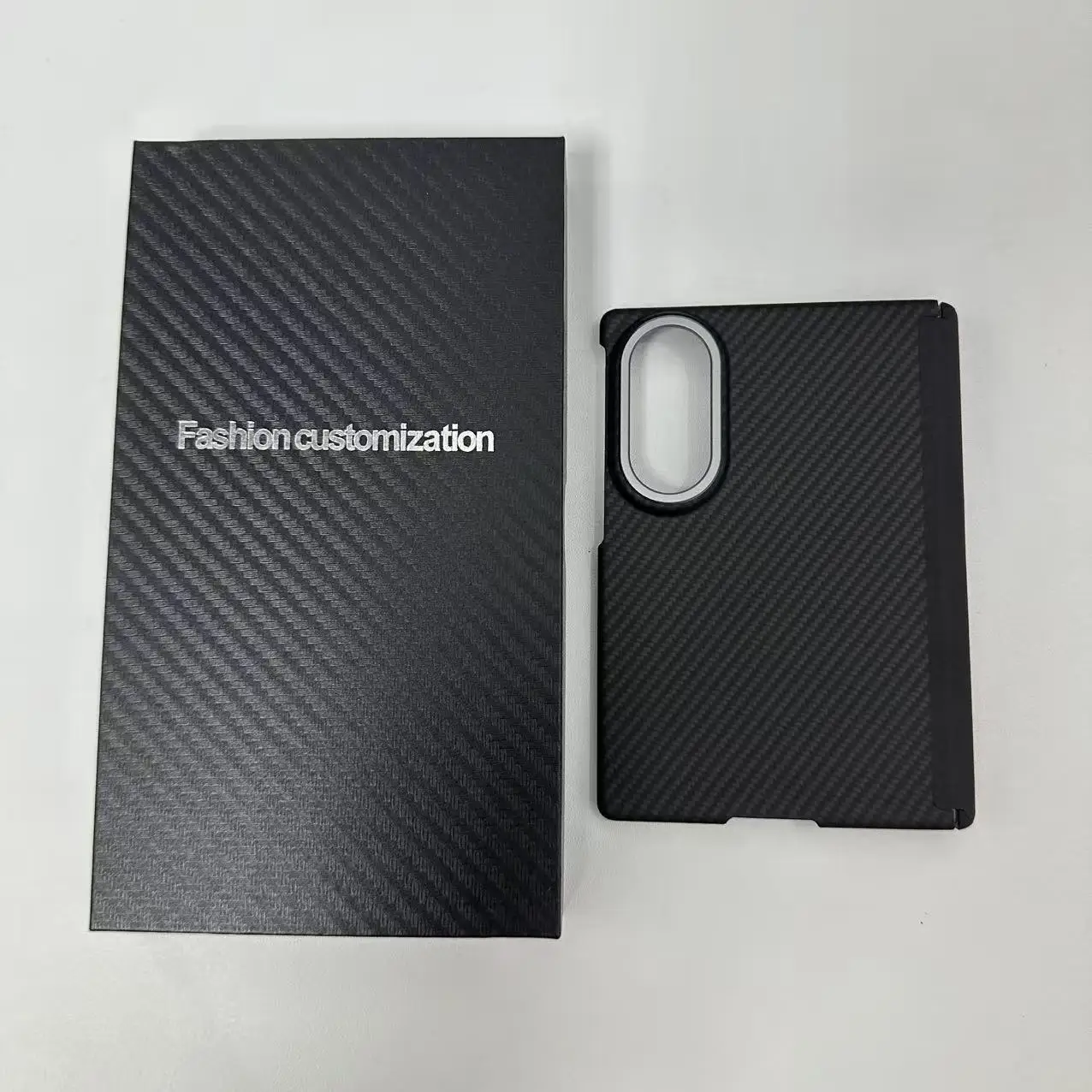 Dla Samsung Galaxy Z Fold 8 Wide 600D Etui ochronne z teksturą włókna węglowego z magnetycznym zawiasem, kompatybilne z bezprzewodowym ładowaniem Magsafe. — zdjęcie produktu 6