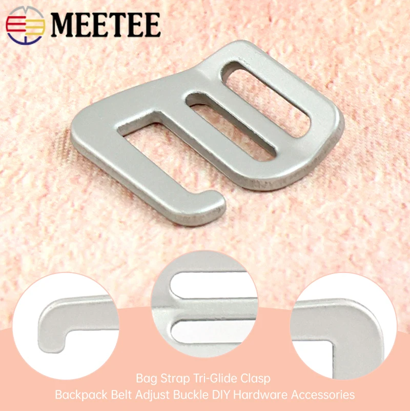 

10/20Pcs 20/25mm G Hook Metal Buckles Backpack Tri-Glide Slider Clasp Pet Collar Adjust Buckle Hardware Accessories for Handbags
