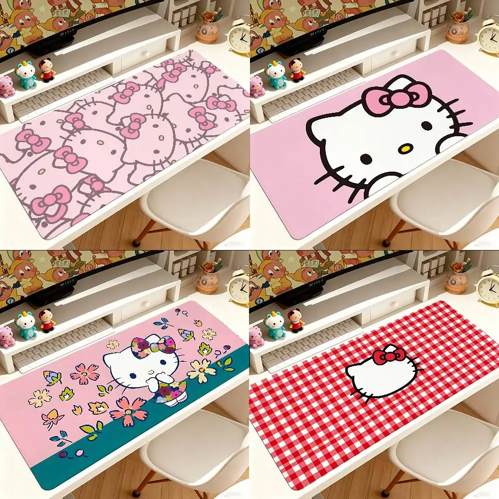 Tapis de Souris H-HelloKittys Mignon, Tapis d'Ordinateur, Tapis de Bureau, Tapis de Clavier pour Ordinateur Portable, Grand Tapis de Souris Paysage pour Bureau