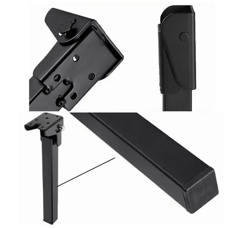 N84R Quick Installation Heavy Duty Folding Table Legs, Self-Locking Metal Foldable Replacement Furniture Legs 19.7In