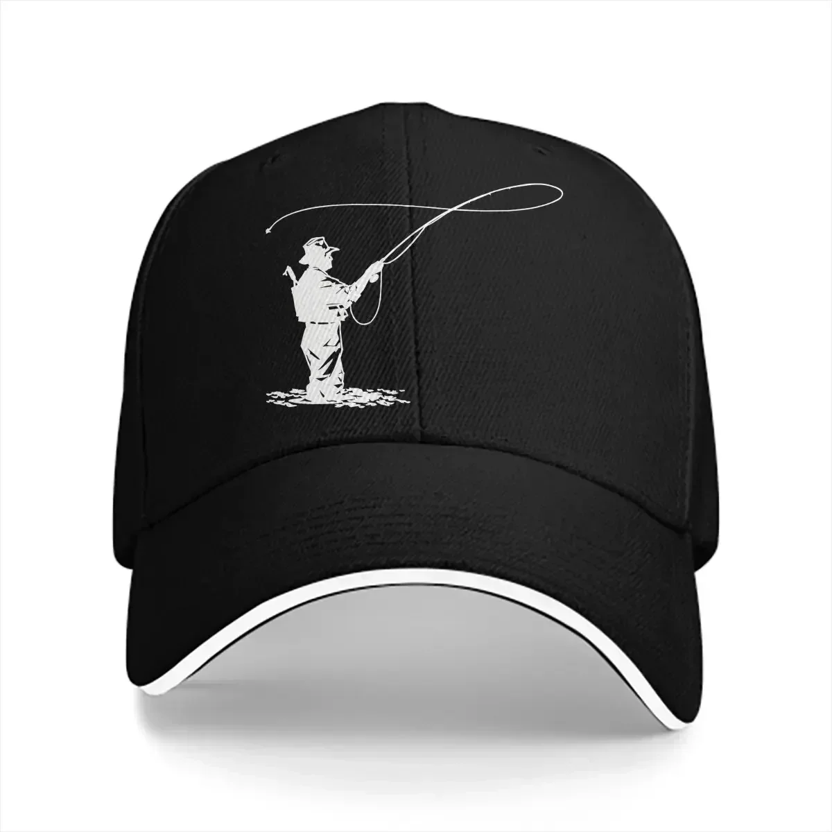 New Fly Fishing Multicolor Hat Peaked Men's Cap Outdoors Anglers Personalized Visor Protection Hats