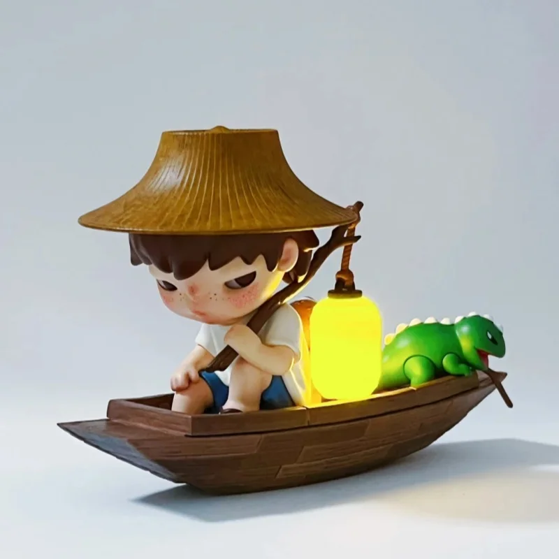 

POPMART Hirono Floating Market Thailand Limited Edition: Модные коллекционные подвесные игрушки-карточки ручной работы, сюрприз-подарок