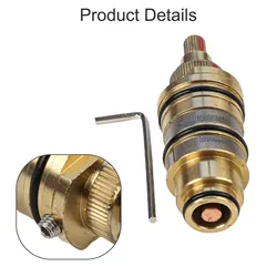 Thermostatic Cartridge Valve Good Stability Brass Built-in Thermal Components For Shower Bar For Thermostatic Mixer