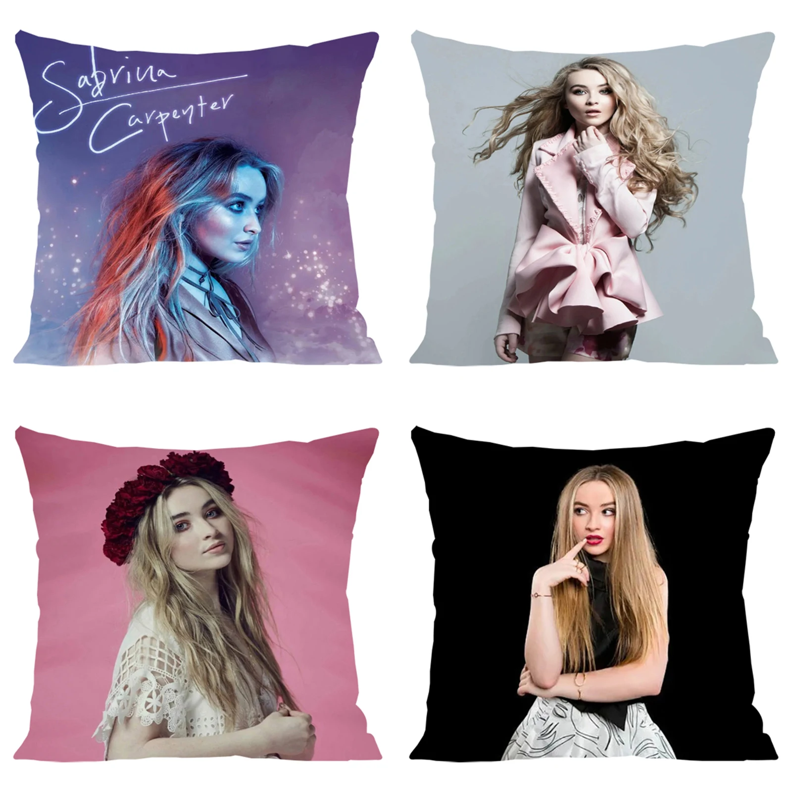 

S-Sabrina Carpenter Fan Gifts Cover for Pillow Covers Decorative Luxury Cushion Cover Pillowcase 40x40 Bed Pillowcases Cushions