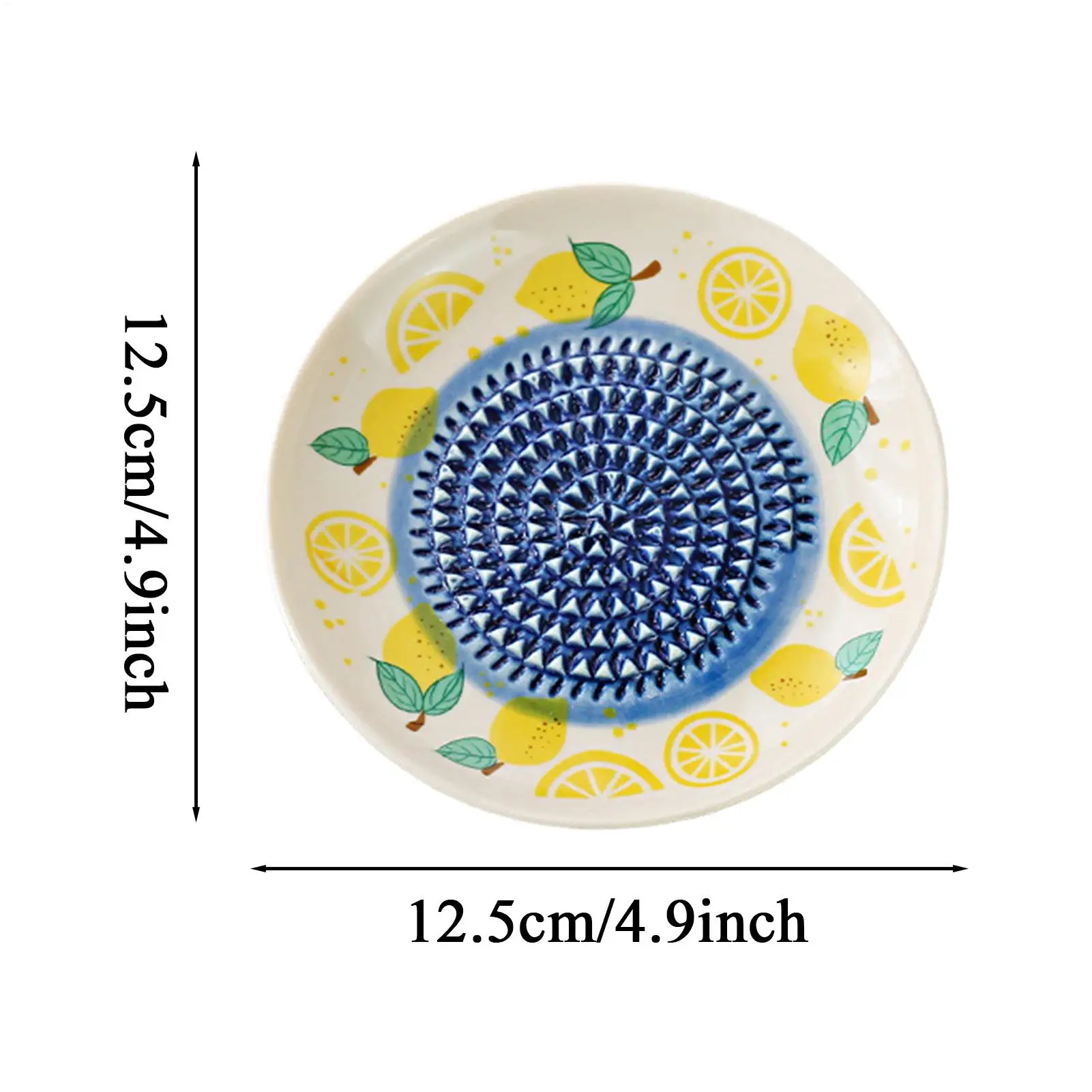 Grating Plate Manual Ceramic Fruit Pattern Bowl Garlic Grater Dish For Ginger Cheese Tomato Strawberry Fruit Vegetable Baking - view 6