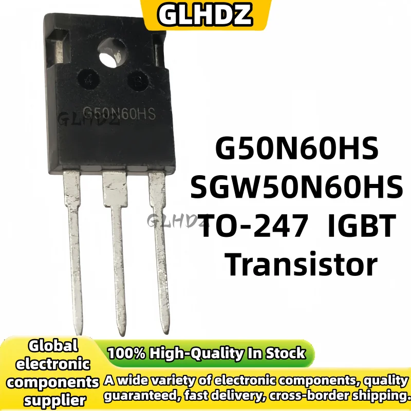 5-10-30pcs G50N60HS SGW50N60HS TO-247  IGBT Transistor 600V 50A 416W TO-247-3 N-Channel Power Semiconductor for Inverter