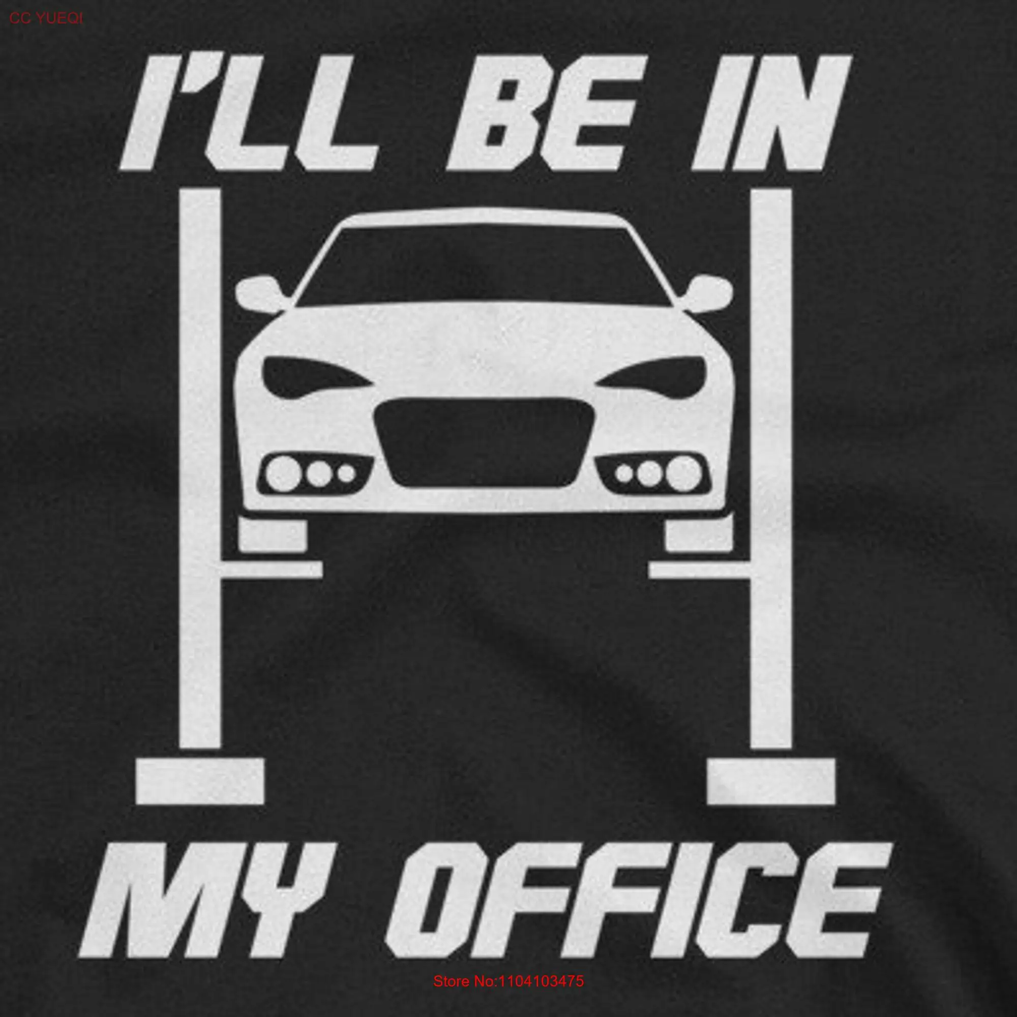 I'll Be in my Office Garage Car Mechanics T Shirt mechanic gear head for him or her dad long or short sleeves