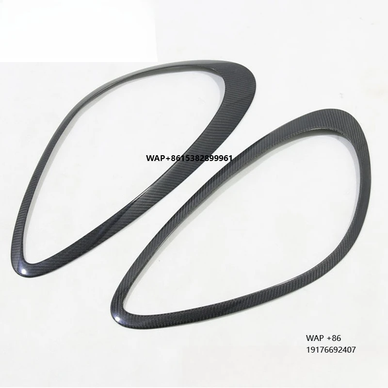 

2011-2014 High quality real carbon fiber modified headlight eyebrow and front lampshade for ’Porsche Cayenne 985