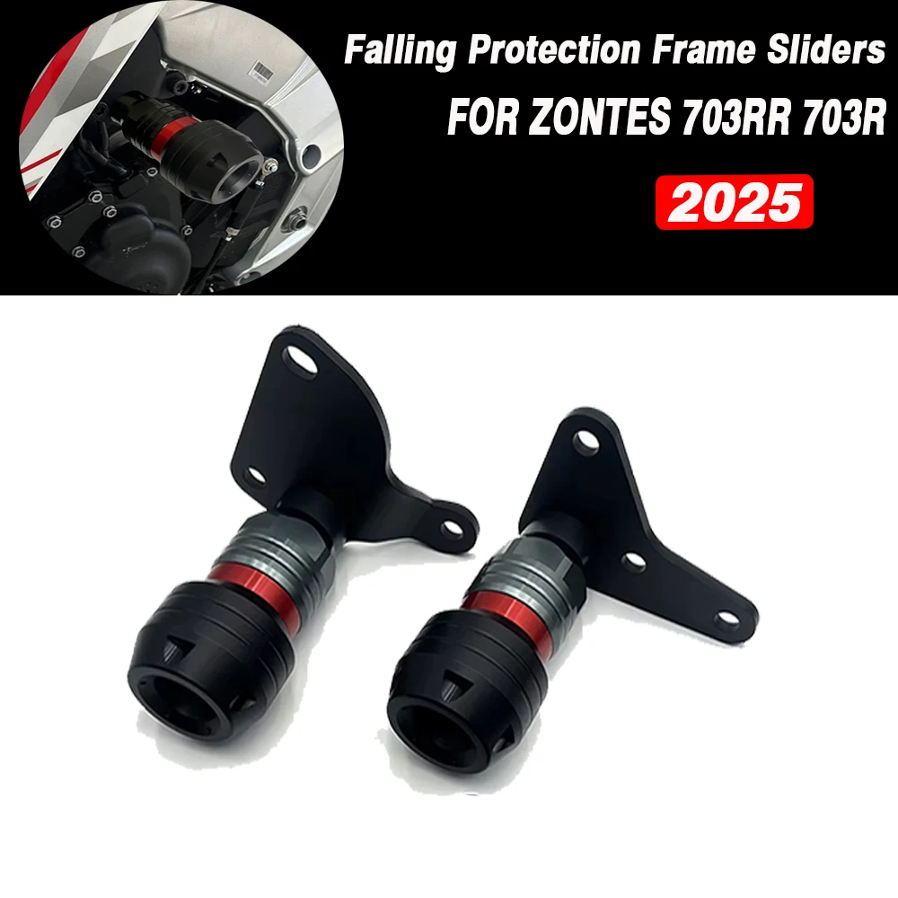 703RR 703R 2025 Motorcycle Engine Guard Crash Pad Falling Protection Frame Sliders Crash Protector FOR ZONTES 703RR 703R