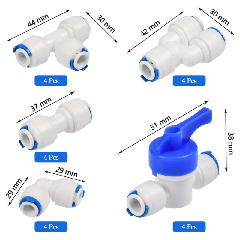 Фитинги для водяных фильтров Простые в использовании запорные клапаны Соединители для водяных фильтров Прямая поставка
