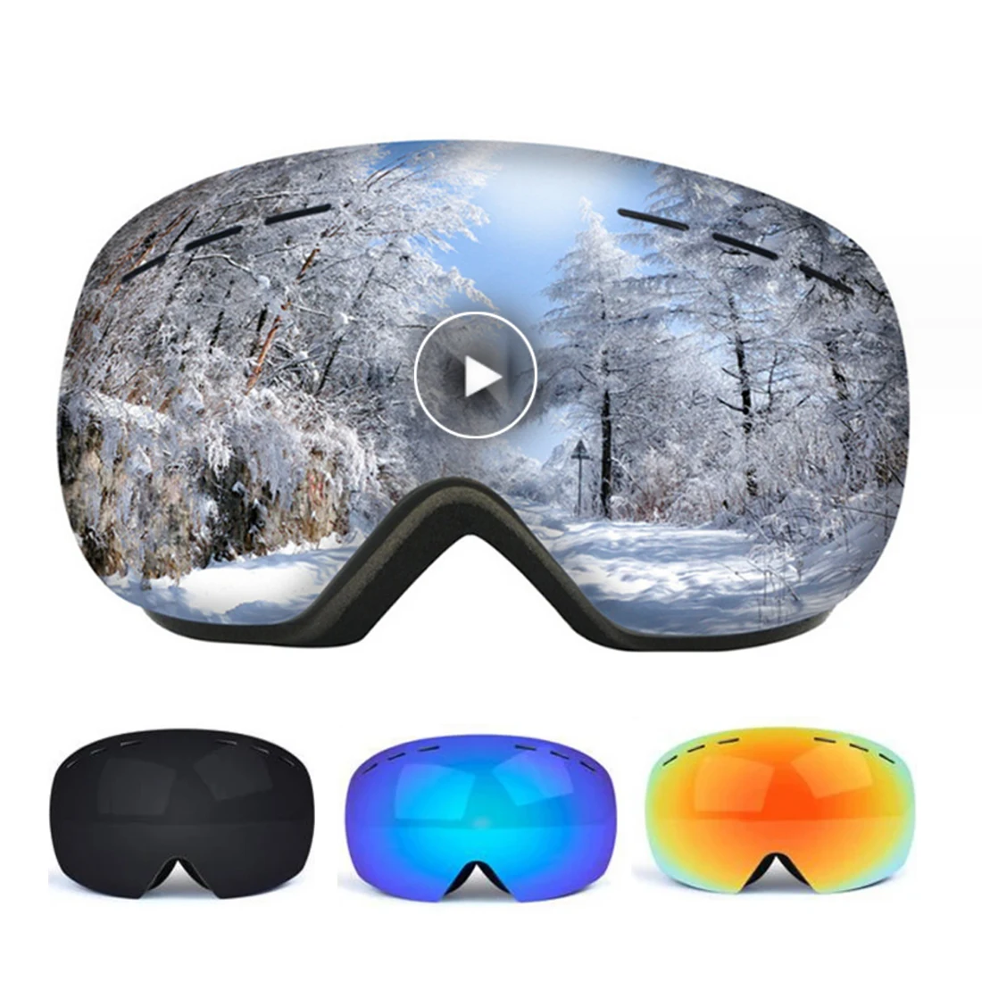 2025 Adult Snowmobile Glasses Winter Men Women High Definition Lens WindProof DustProof SandProof Skiing Glasses