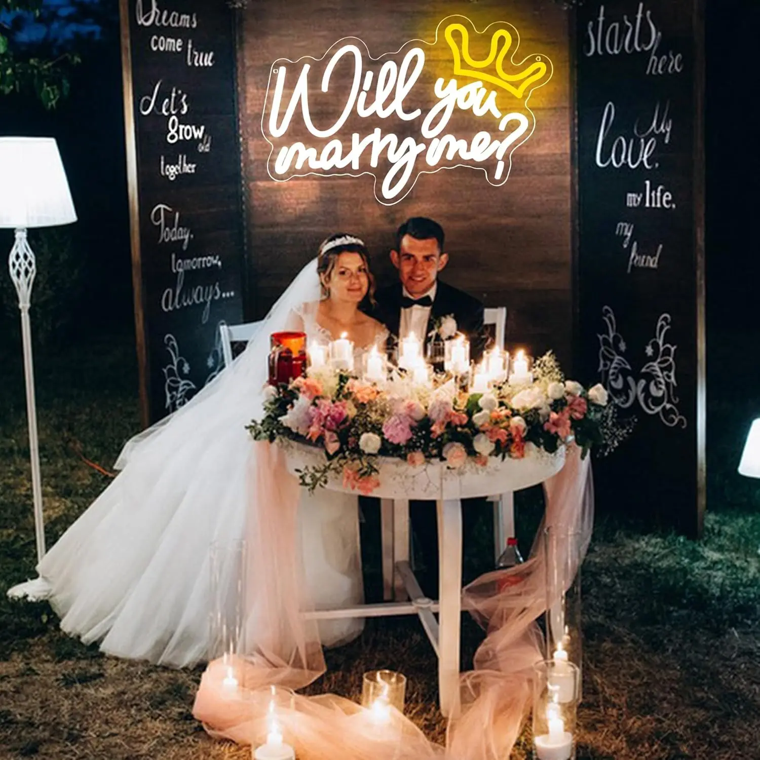 هل تتزوجني النيون تسجيل الزواجني ضوء النيون LED عكس الضوء ل اقتراح الزفاف المشاركة حفلة خطوبة جدار ديكور الهدايا