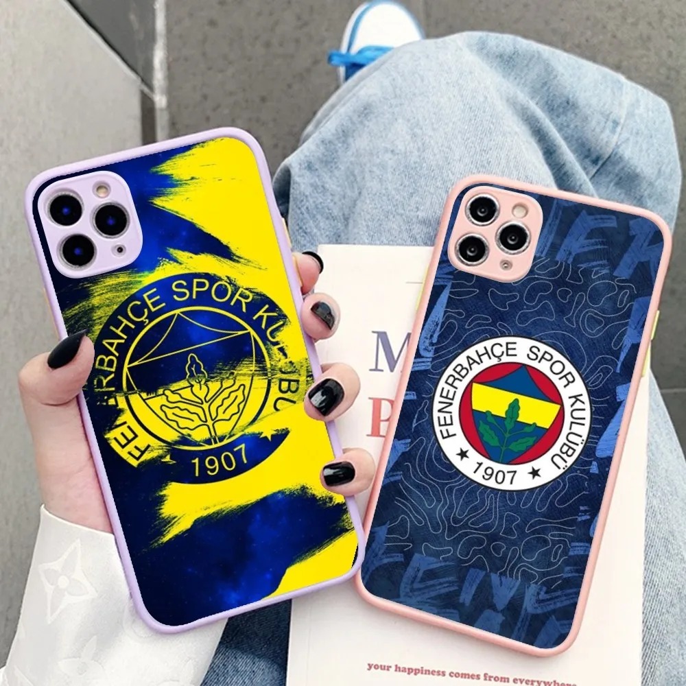 T-Turkey F-Fenerbahce F-Football Phone Case for iPhone 14 11 12 13 Mini Pro Max 8 7 Plus X XR XS MAX Translucent Matte Cover