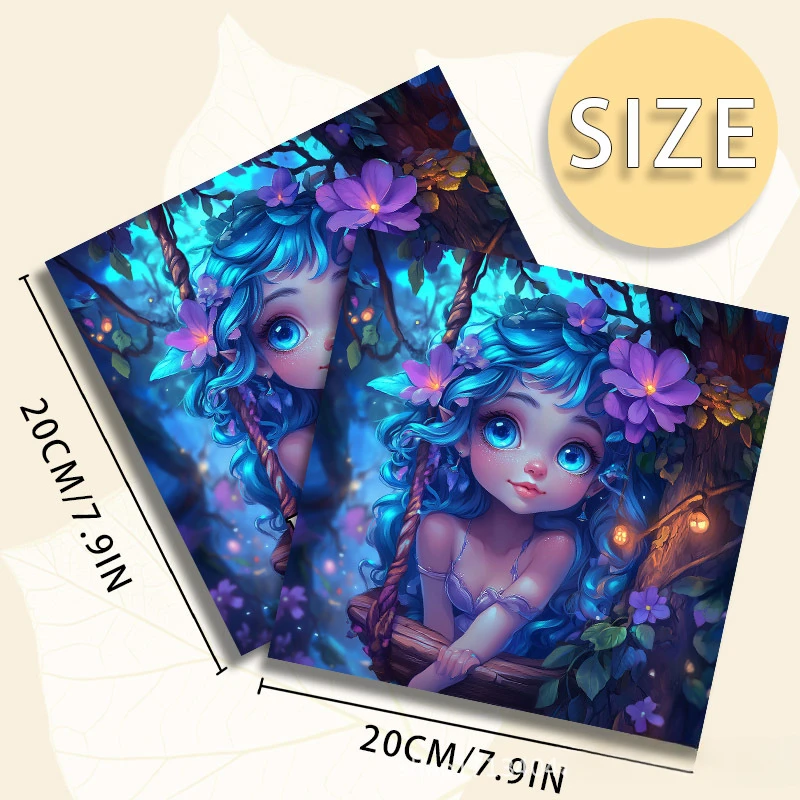 A Bold and Simple Decompression Creative Flower Fairy Coloring Book, Featuring Cartoon Cute Flower Fairy Characters