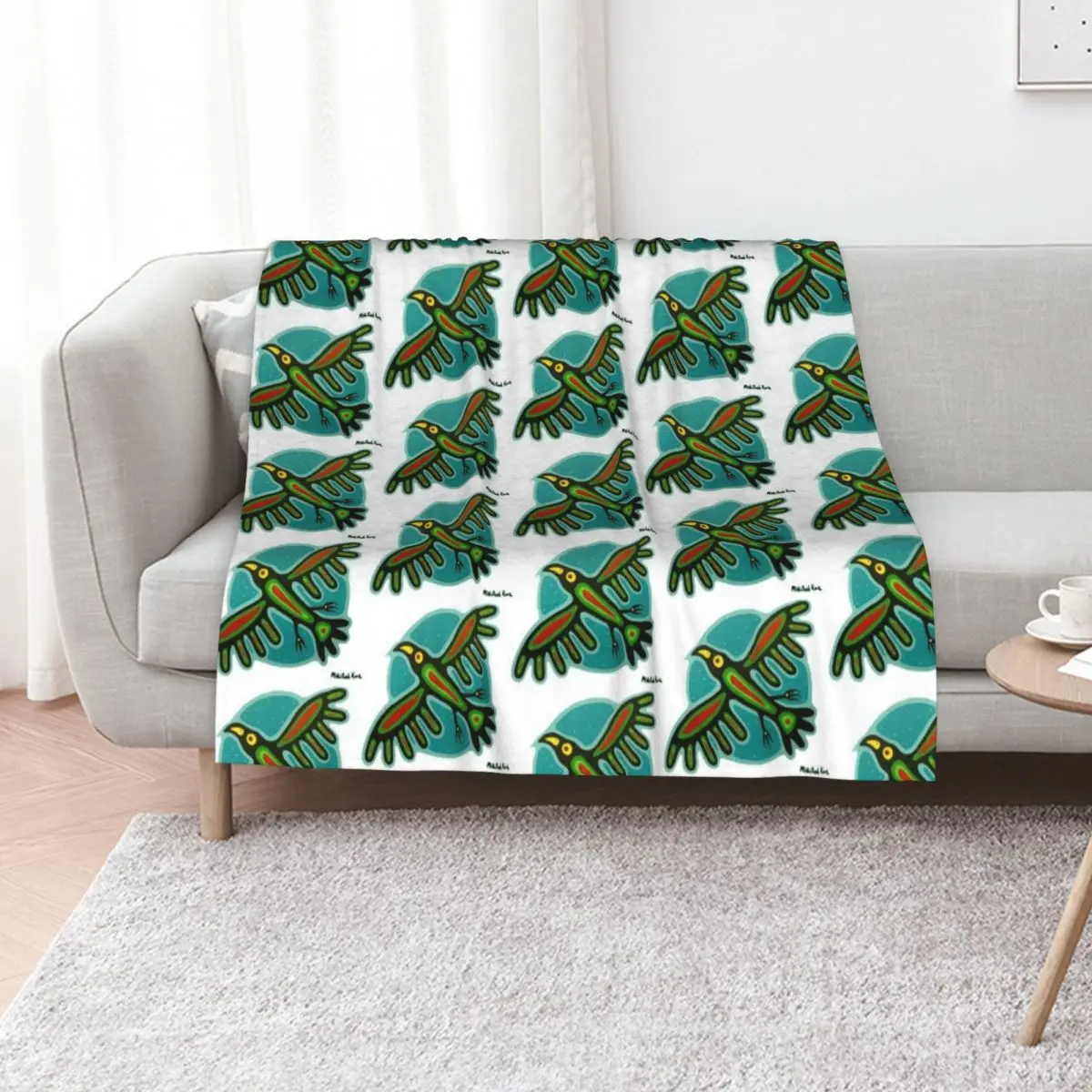 Migizi Throw Blanket Tourist Bed covers Furry Plush anime Stuffeds Blankets