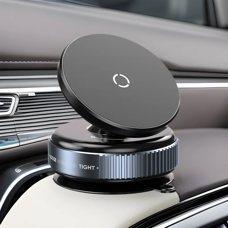 Universelle Auto-Handyhalterung mit Vakuum-Saugnapf und Starker Magnetbefestigung, Anti-Shake Auto-Navigationshalterung, Kompatibel mit Mehreren Marken