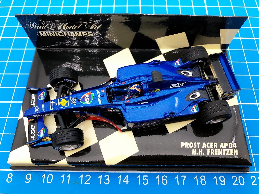 

Minichamps 1:43 F1 AP04 2001 Frentzen Simulation Limited Edition Resin Metal Static Car Model Toy Gift