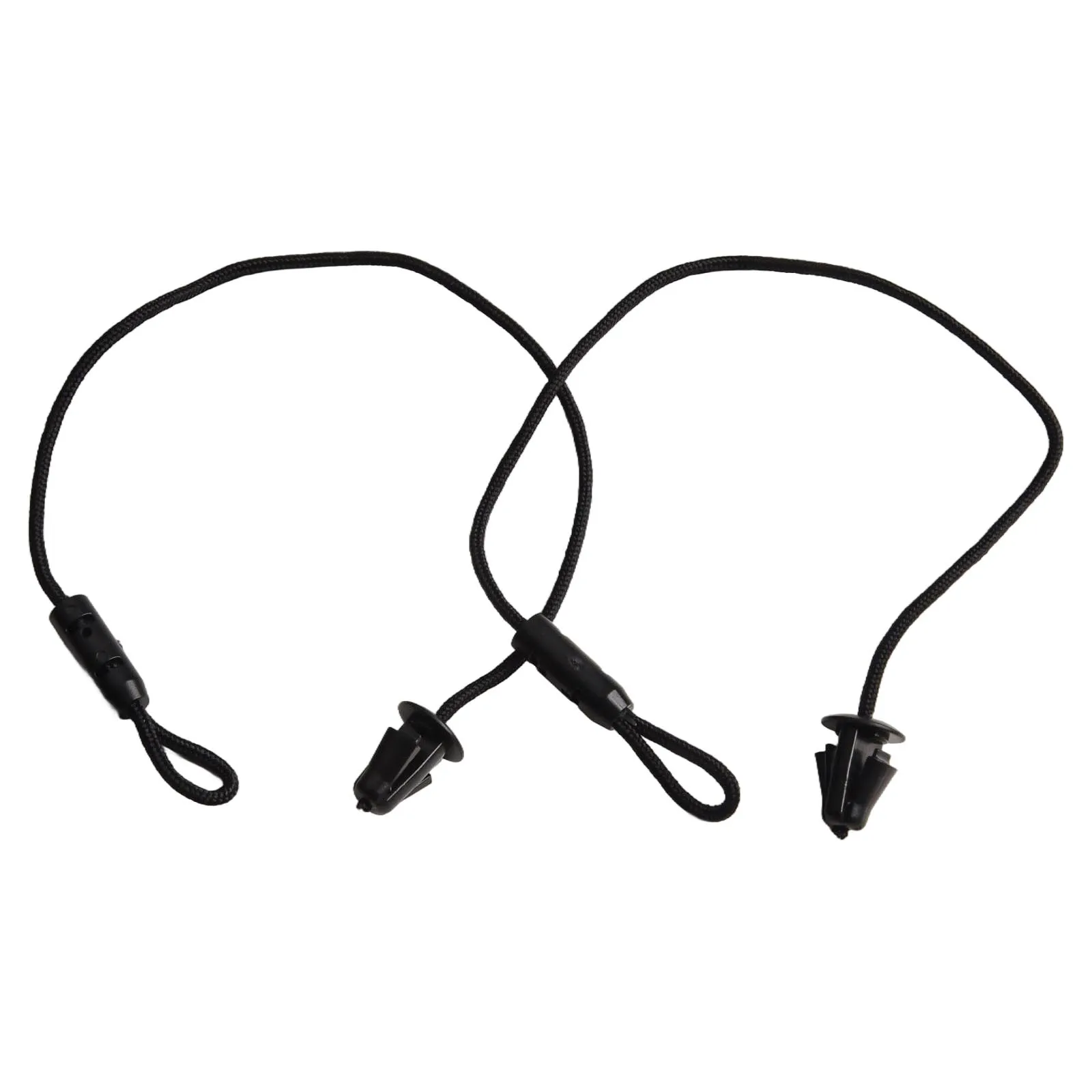 Original 2pcs Car Parcel Shelf String Set For Skoda Fabia 2014-2021 6v6863634 Replacement Accessories Black