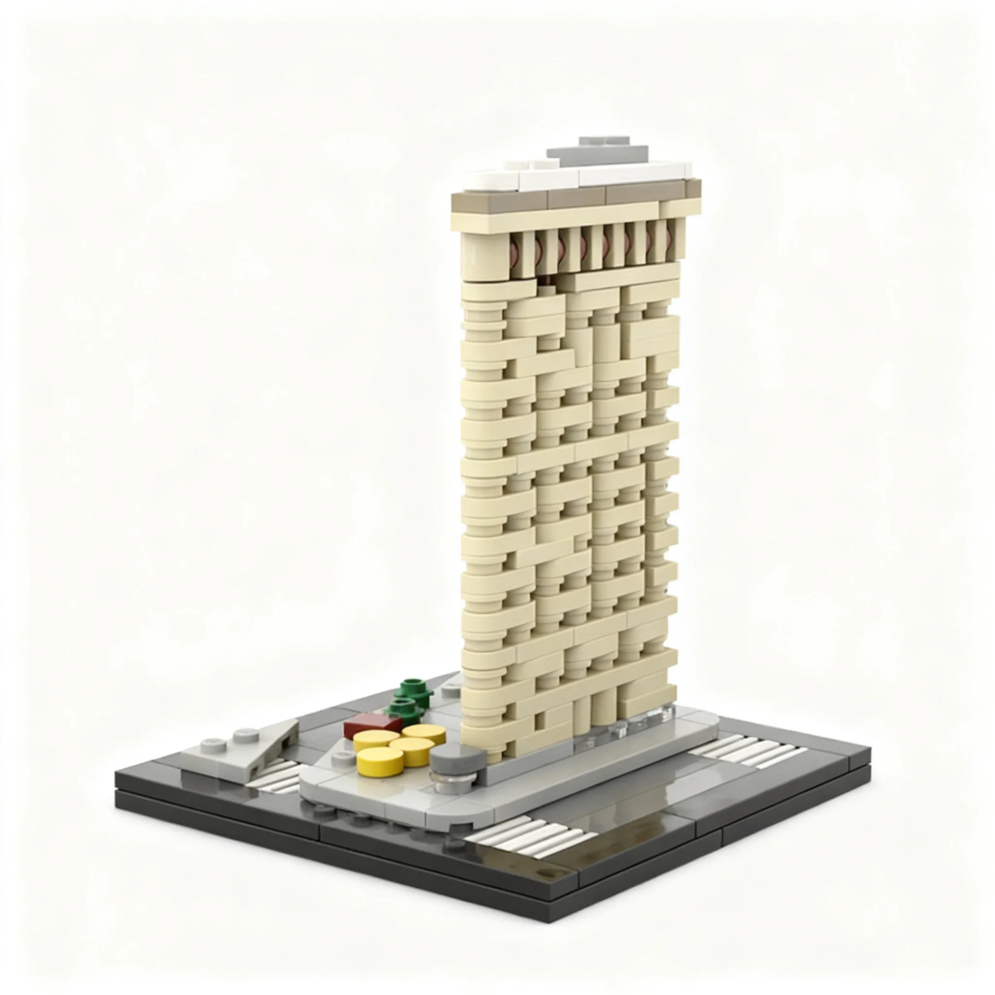 287pcs MOC Flatiron 1 800 Scale Architecture Model Building Blocks Toys Construction Christmas Gift Idea Education Creative