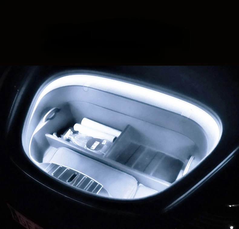 Striscia di luce ambientale del tronco anteriore a LED Premium per Tesla Model 3/Y Kit di illuminazione del cofano personalizzabile lampada