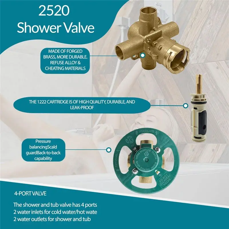 【ship-within-replacement-pressure-balancing-shower-valve-2520-in-brass-for-moen-2520-1-2-inch-cc-connection