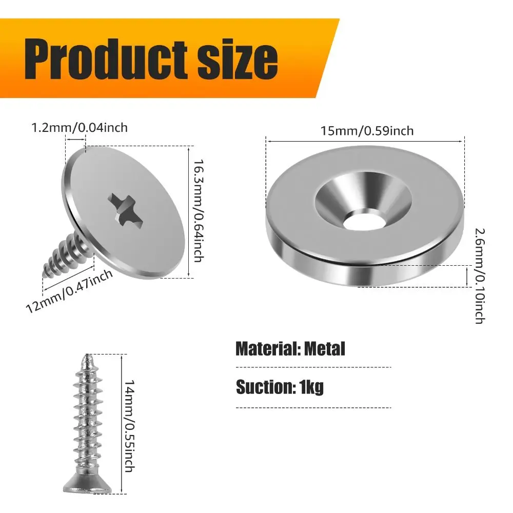 4 قطعة إغلاق سلس لتوفير مساحة الباب المغناطيسي تصميم الصيد رقيقة جدا إغلاق باب الخزانة المغناطيسي إغلاق تحسين المنزل #6
