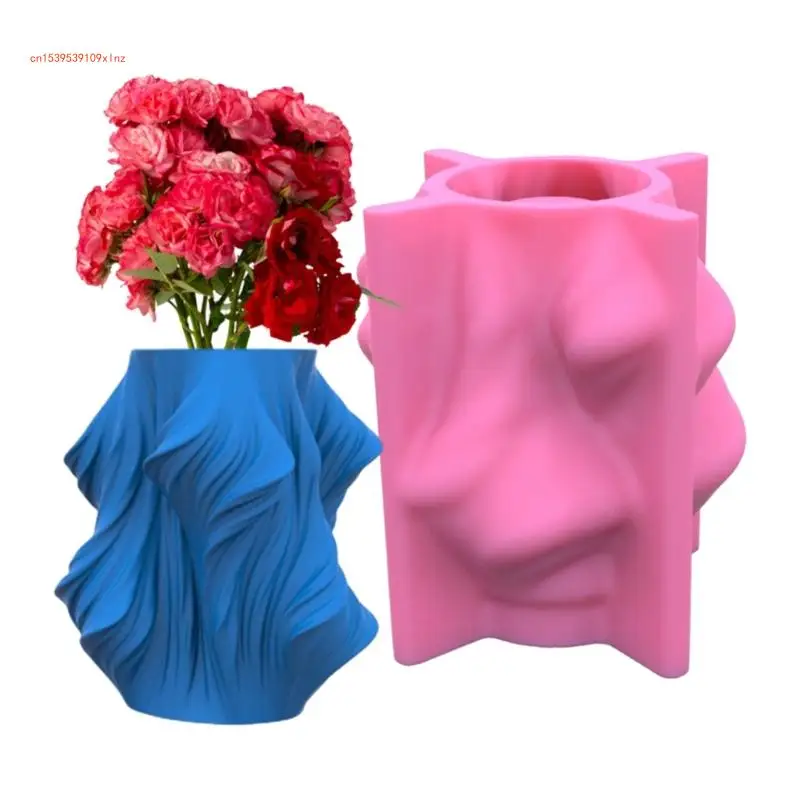 Large Art Pot Silicone Mold Flower Storage Vase Epoxy Resin Mold for Diy Crafts
