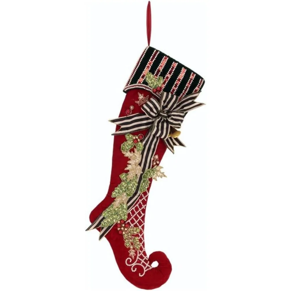 Festive Christmas Stocking & Classic Holiday Decoration