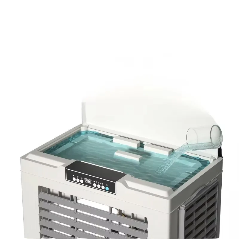 Smart Electric air Cooler and Portable air Cooler Without Water for Dorm Room and Small Office, High Efficiency.