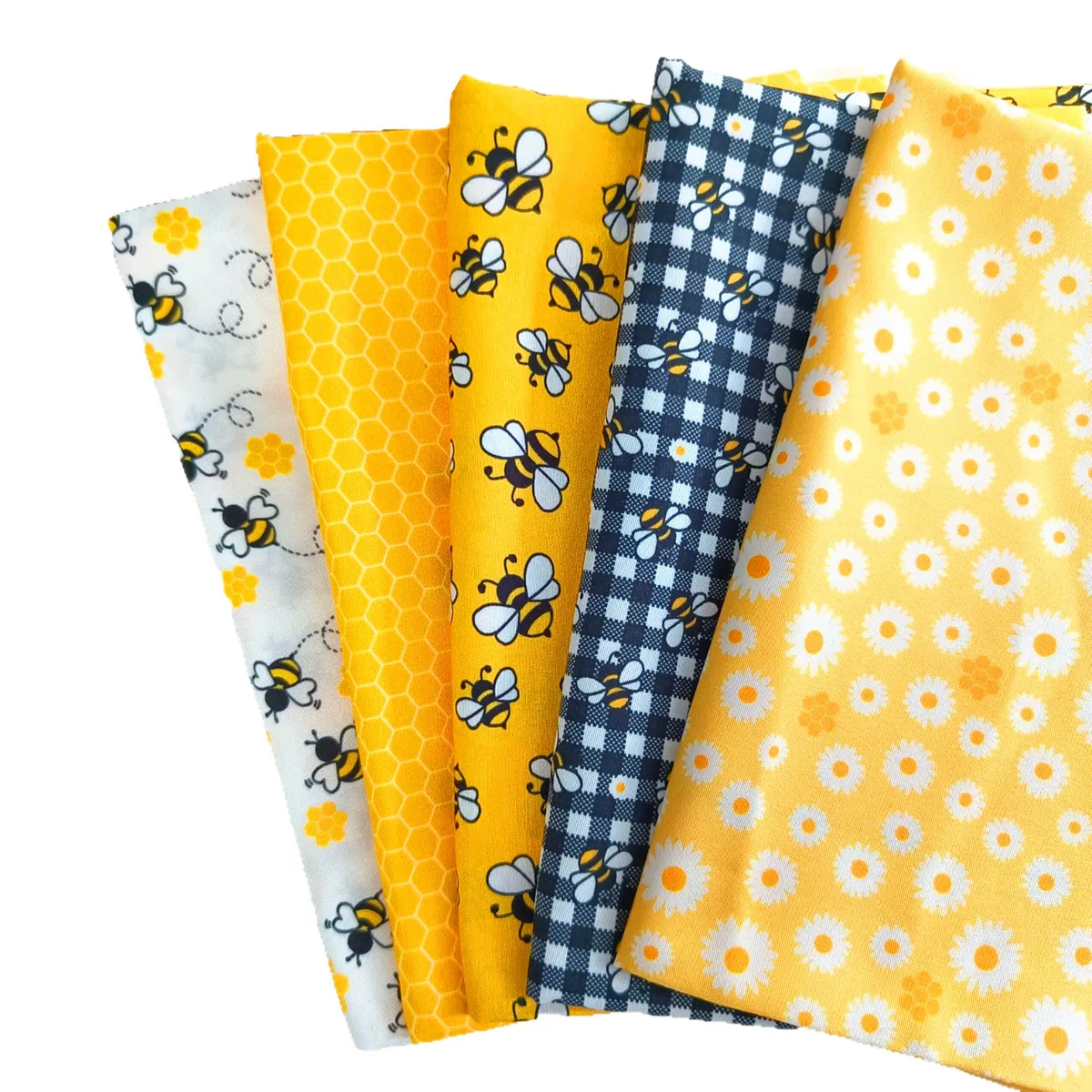 5pcs Fabric, Printed Fabric,  PreCut Fabric; Sewing Supplies For Patchwork Sewing And DIY Clothing Crafts