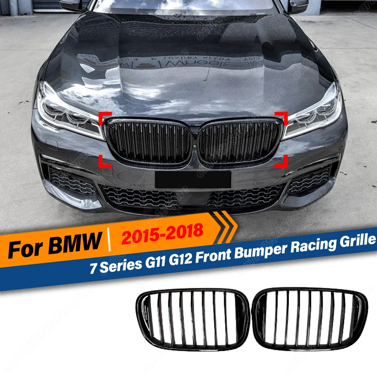 

For BMW 7-Series G11 G12 730i 740i 750i 740e 725d 730d 2015 2016 2017 2018 Front Radiator Air Intake Grille Exterior Accessories