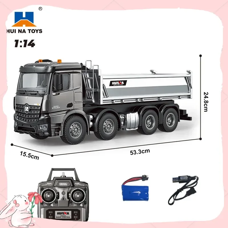 

Huinna New 1536 Pro Alloy Remote Control Truck 1:14 Scale Heavy-Duty Engineering Tipper Mixer Toy For Adults In Stock