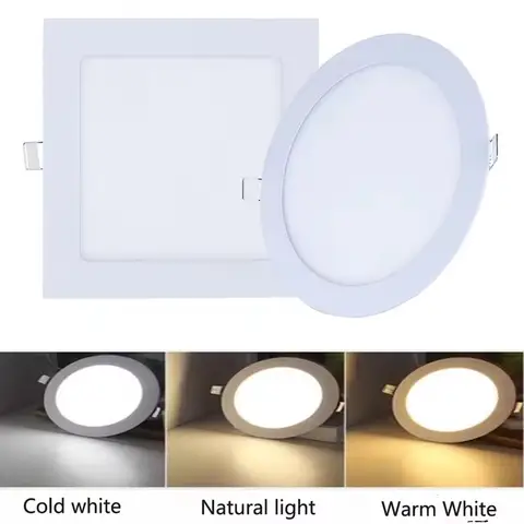LED Panel Light Concealed Ceiling Light 3W 4W 6W 9W 12W 15W 25W Household Downlight Flat Light Commercial Ceiling Light