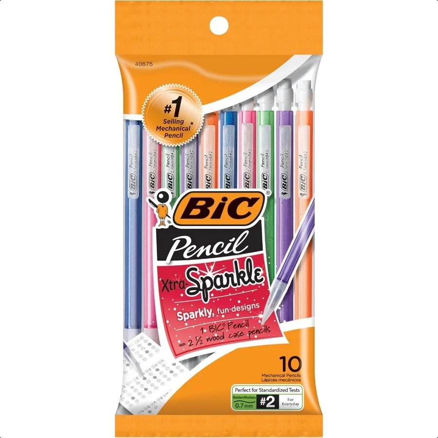 

Механический карандаш Xtra Sparkle с цветным корпусом, средняя точка, 0,7 мм, 10 шт.