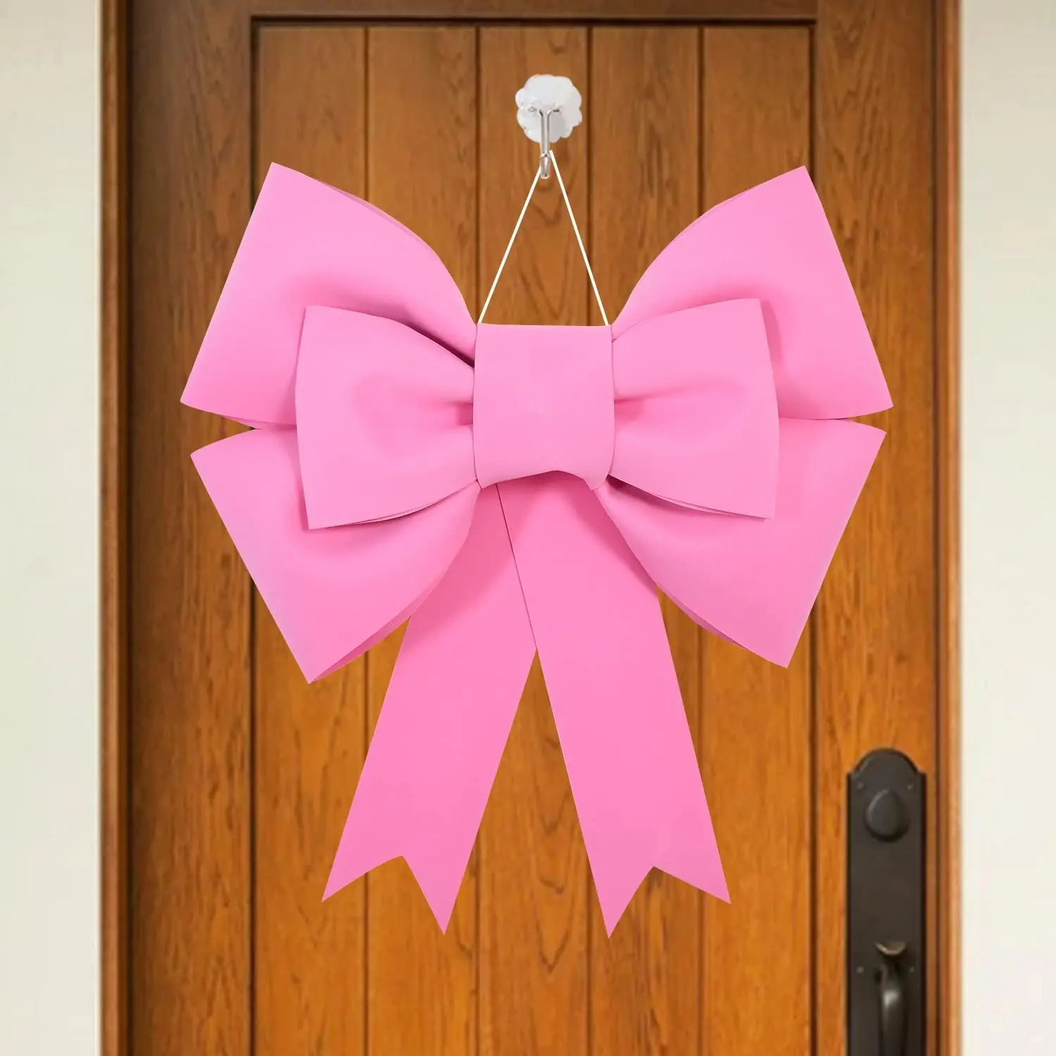 Big Pink Bow  Large Outdoor Bow Wreath Bow for Christmas Tree Topper, Door Windows Decoration, Party Wedding Shower Decoration